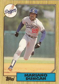 1987 Topps - Collector's Edition (Tiffany) #199 Mariano Duncan Front