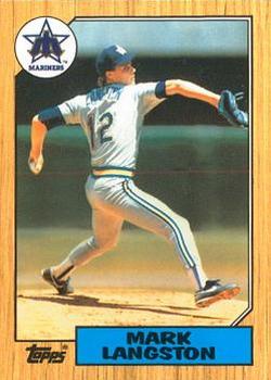 1987 Topps - Collector's Edition (Tiffany) #215 Mark Langston Front