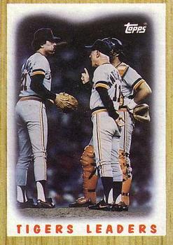1987 Topps - Collector's Edition (Tiffany) #631 Tigers Leaders Front