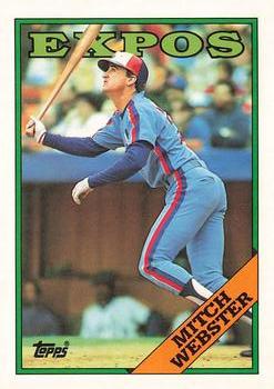 1988 Topps - Collector's Edition (Tiffany) #138 Mitch Webster Front