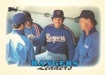 1988 Topps - Collector's Edition (Tiffany) #201 Rangers Leaders Front