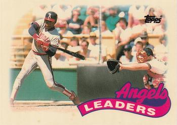 1989 Topps - Collector's Edition (Tiffany) #51 Angels Leaders Front