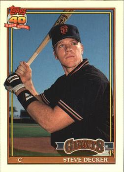 1991 Topps Traded - Limited Edition (Tiffany) #29T Steve Decker Front