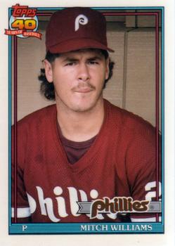 1991 Topps Traded - Limited Edition (Tiffany) #127T Mitch Williams Front