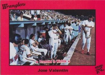 1989 Rock's Dugout Wichita Wranglers Update #18 Jose Valentin Front