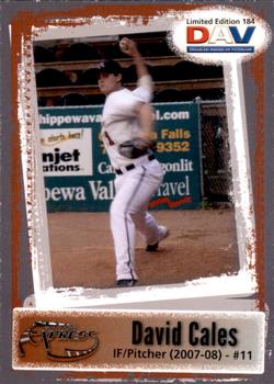 2011 DAV Minor / Independent / Summer Leagues #184 David Cales Front
