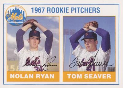 1990 Acme Reproductions Nolan Ryan/Tom Seaver (unlicensed) #NNO Nolan Ryan / Tom Seaver Front