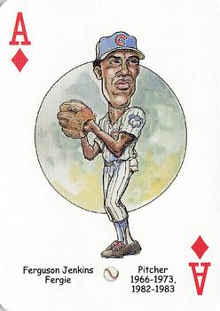 2005 Hero Decks Chicago Cubs Baseball Heroes Playing Cards #A♦ Fergie Jenkins Front