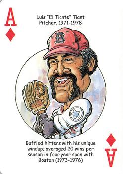 2009 Hero Decks Boston Red Sox Baseball Heroes Playing Cards #A♦ Luis 