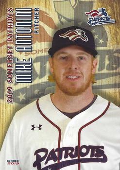 2019 Choice Somerset Patriots #01 Mike Antonini Front