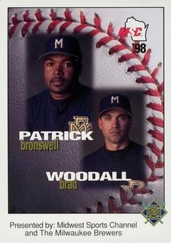1998 Milwaukee Brewers Police - Midwest Sports Channel #NNO Bronswell Patrick / Brad Woodall Front