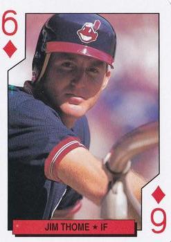 1992 Kahn's Cleveland Indians Playing Cards #6♦ Jim Thome Front