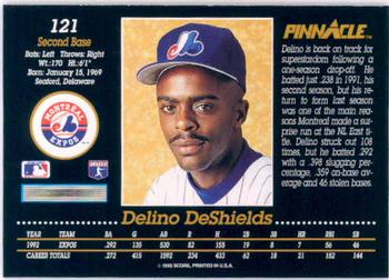 1993 Pinnacle #121 Delino DeShields Back