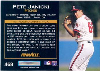 1993 Pinnacle #468 Pete Janicki Back