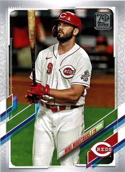 2021 Topps - 70th Anniversary Platinum #368 Mike Moustakas Front