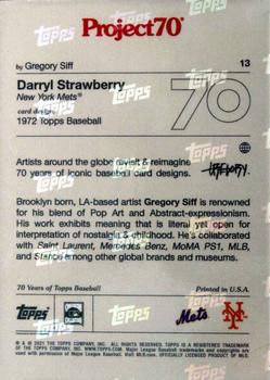 2021-22 Topps Project70 #13 Darryl Strawberry Back