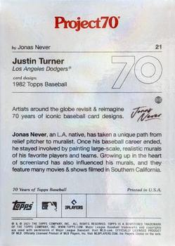 2021-22 Topps Project70 #21 Justin Turner Back