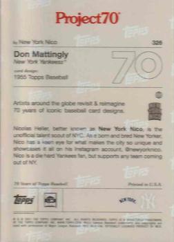 2021-22 Topps Project70 #326 Don Mattingly Back