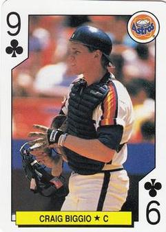 1991 International Playing Card Co. Major League All-Stars Playing Cards #9♣ Craig Biggio Front