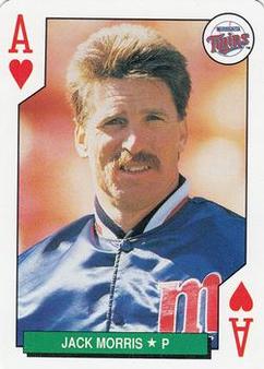 1991 International Playing Card Co. Major League All-Stars Playing Cards #A♥ Jack Morris Front