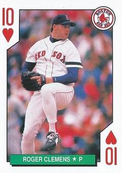 1991 International Playing Card Co. Major League All-Stars Playing Cards #10♥ Roger Clemens Front