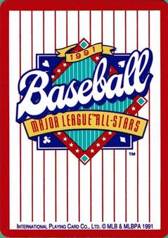 1991 International Playing Card Co. Major League All-Stars Playing Cards #10♠ Rob Dibble Back