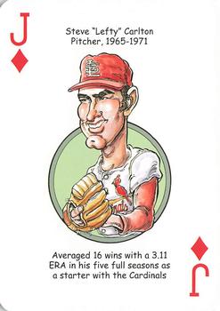 2012 Hero Decks St. Louis Cardinals Baseball Heroes Playing Cards #J♦ Steve Carlton Front