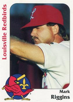 1991 Louisville Redbirds #31 Mark Riggins Front