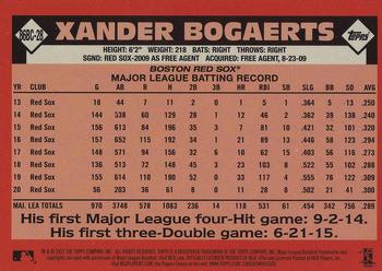 2021 Topps - 1986 Topps Baseball 35th Anniversary Chrome Silver Pack (Series One) #86BC-28 Xander Bogaerts Back