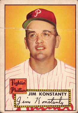 1952 Topps #108 Jim Konstanty Front