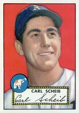 1952 Topps #116 Carl Scheib Front