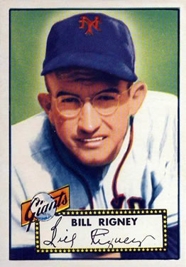 1952 Topps #125 Bill Rigney Front