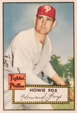 1952 Topps #209 Howie Fox Front