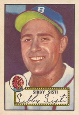 1952 Topps #293 Sibby Sisti Front