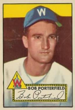 1952 Topps #301 Bob Porterfield Front