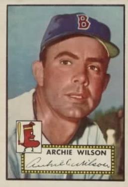 1952 Topps #327 Archie Wilson Front