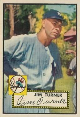 1952 Topps #373 Jim Turner Front