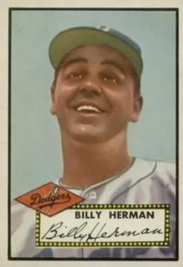 1952 Topps #394 Billy Herman Front