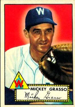1952 Topps #90 Mickey Grasso Front