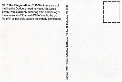 1988-89 Willard Mullin Postcards #13 