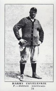 1917 Collins-McCarthy (E135) Reprint #34 Harry Coveleski Front