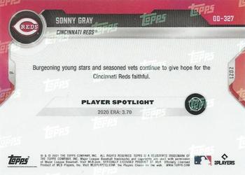 2021 Topps Now Road to Opening Day Cincinnati Reds #OD-327 Sonny Gray Back