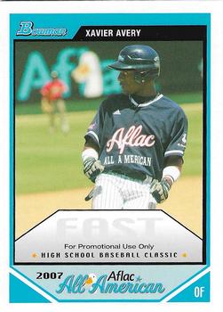 2007 Bowman AFLAC All-American Classic - Promos #AFLAC-XA Xavier Avery Front