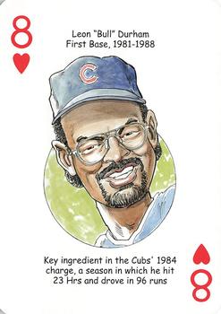 2006 Hero Decks Chicago Cubs Baseball Heroes Playing Cards #8♥ Leon Durham Front