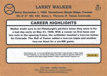 2021 Donruss - Independence Day #227 Larry Walker Back
