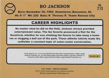 2021 Donruss - Career Stat Line #213 Bo Jackson Back