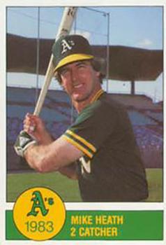 1983 Granny Goose Oakland Athletics - Stadium Giveaway (No Tabs) #6 Mike Heath Front