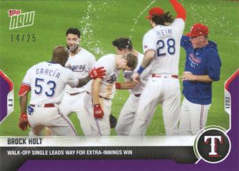 2021 Topps Now - Purple #330 Brock Holt Front