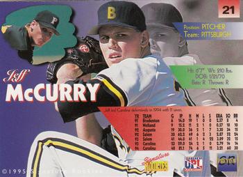 1996 Signature Rookies Preview #21 Jeff McCurry Back