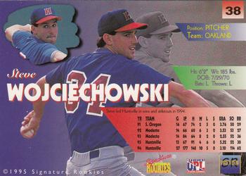 1996 Signature Rookies Preview #38 Steve Wojciechowski Back